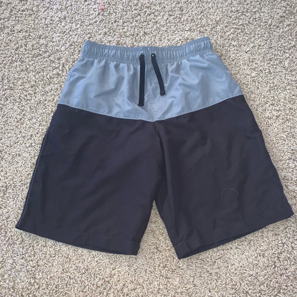 black and gray wonder nation youth swimsuit